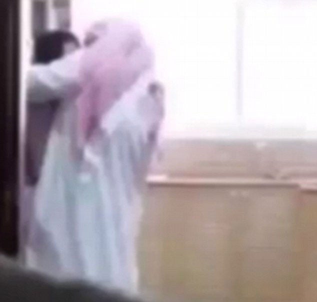 A woman filmed her husband during an encounter with their maid