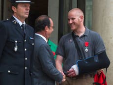 US airman who helped foil terror attack on French train stabbed