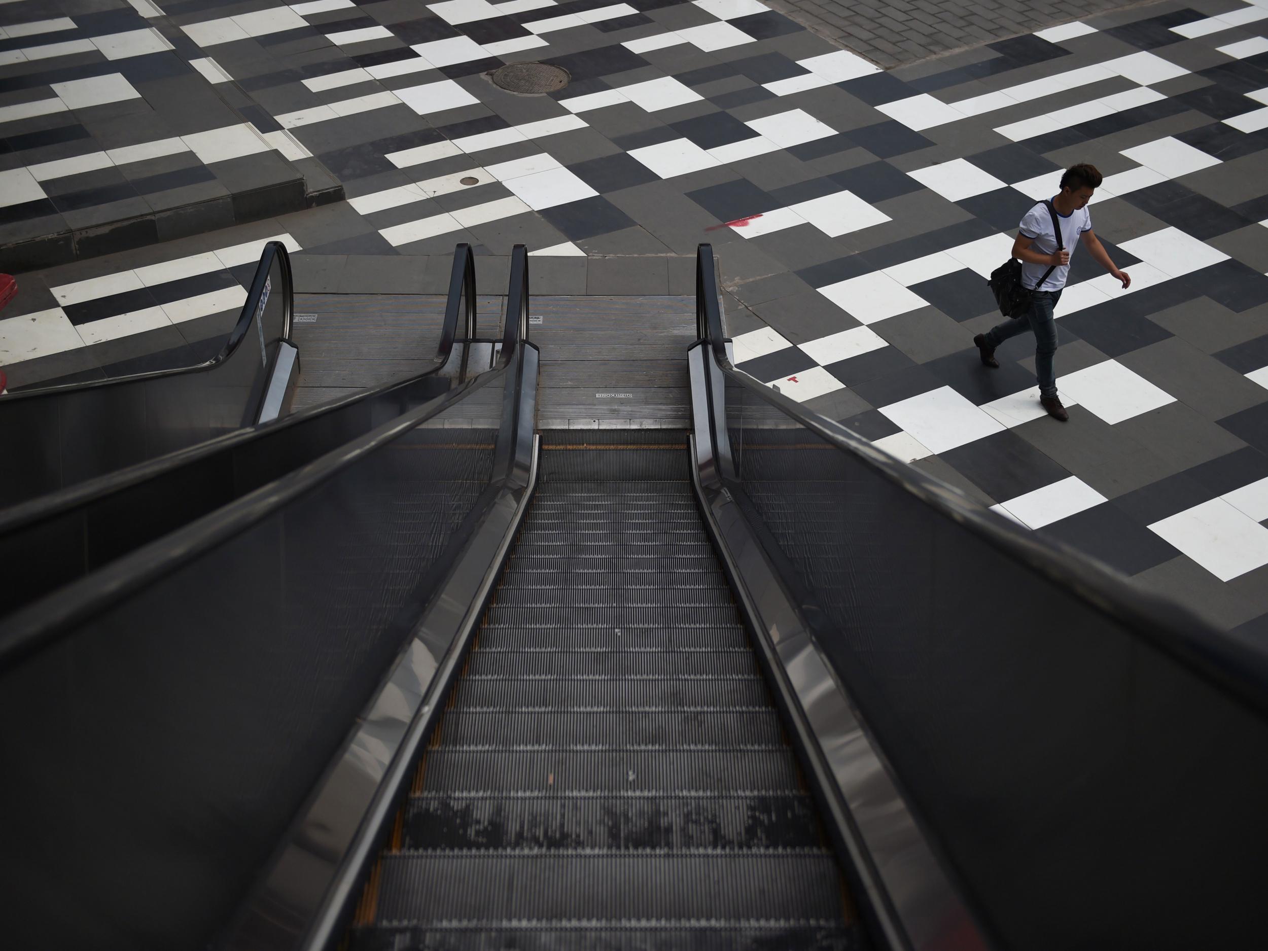 The incident follows a slew of recent accidents involving escalators in the country