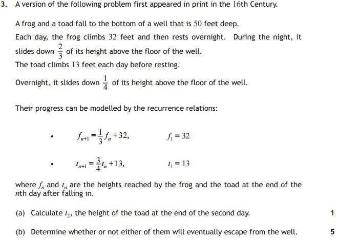 Another one of the 'challenging' questions