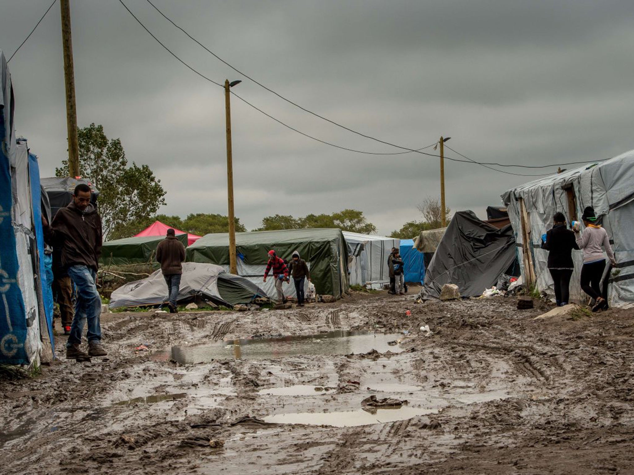 Up to 5,000 refugees are believed to be living in 'The Jungle' in Calais