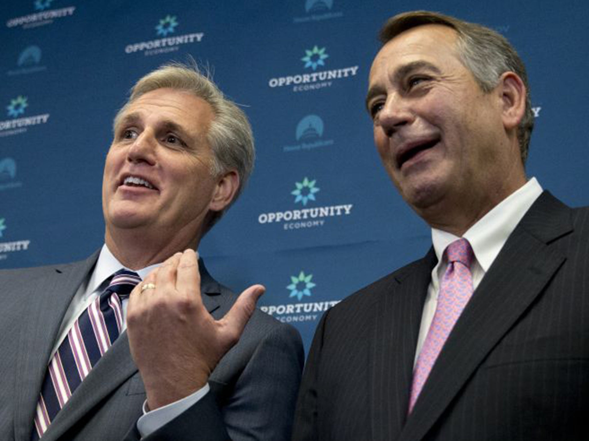 John Boehner (right) and Kevin McCarthy are victims of the hostility of conservative hardliners