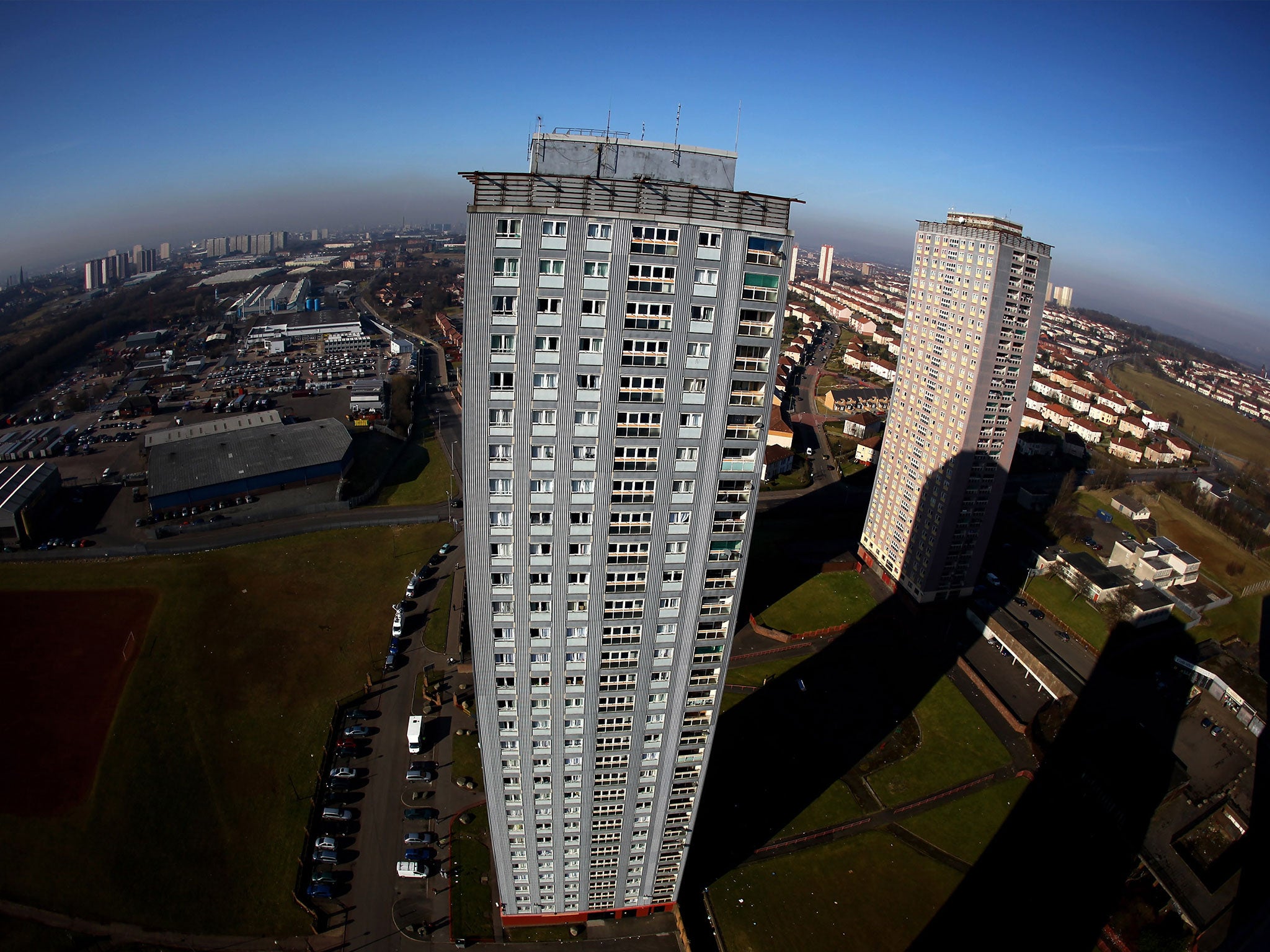 Glasgow's Red Road tower block