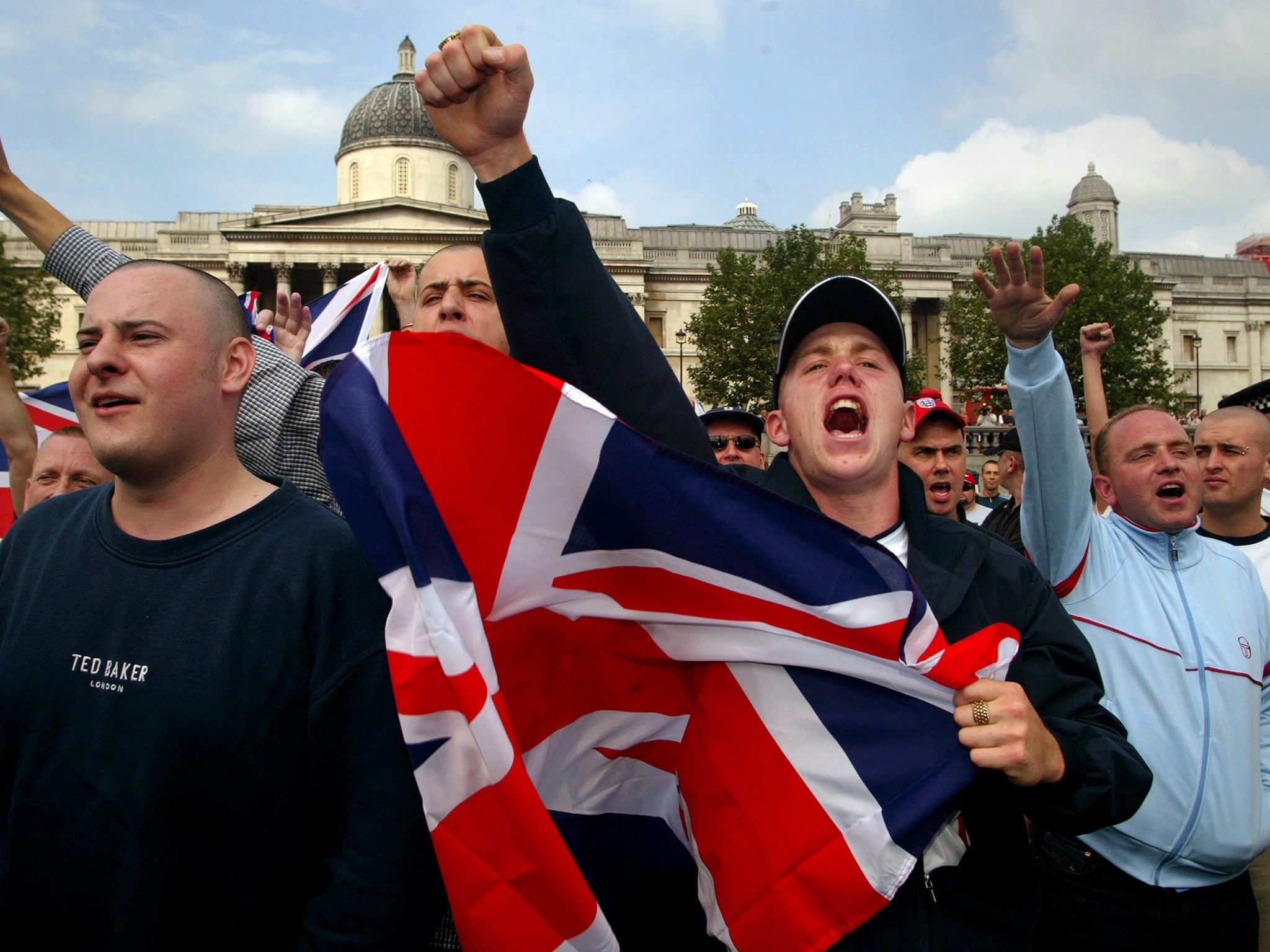 British protesters shout abuse at a 'Rally for Islam' in London