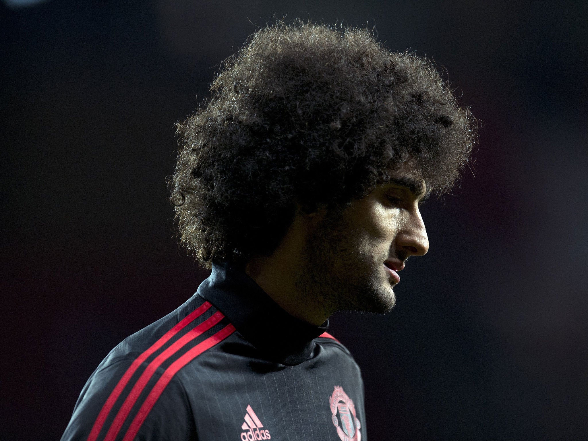 Manchester United midfielder Marouane Fellaini