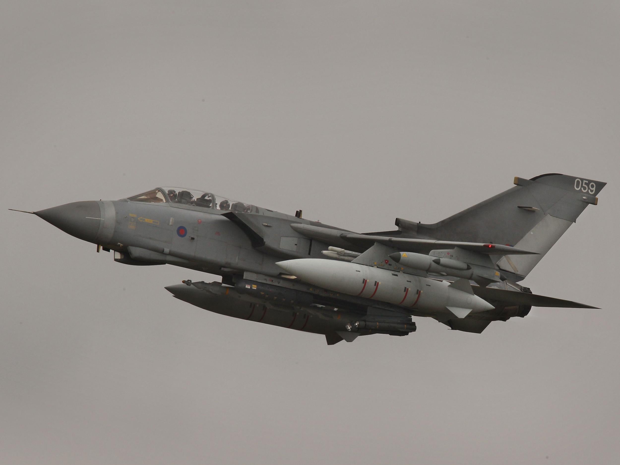 An RAF Tornado GR4 aircraft