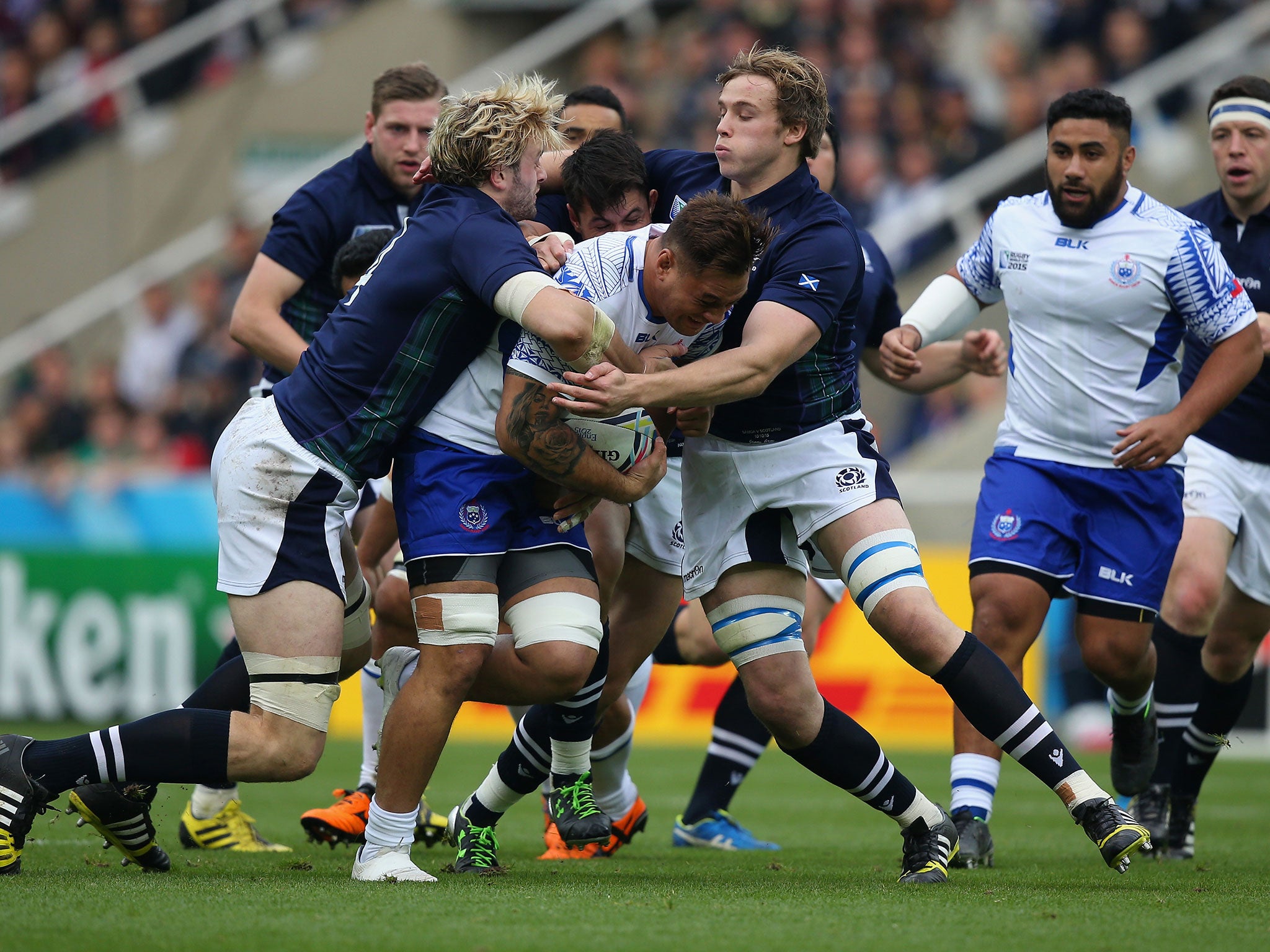 Jonny Gray could miss the quarter-final against the Wallabies after being cited for a tackle against Samoa