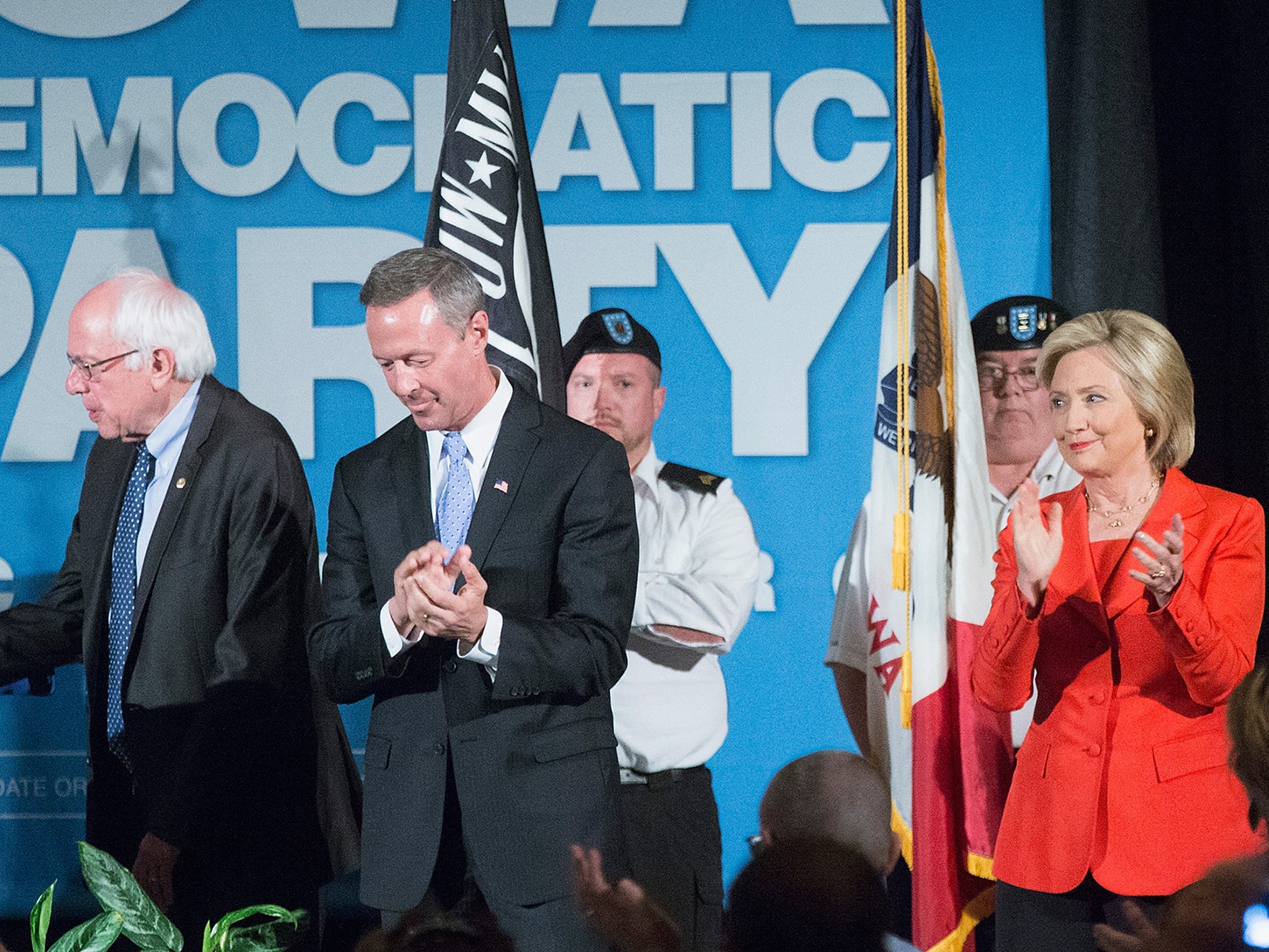 Three of the Democrat candidates in the 2016 race