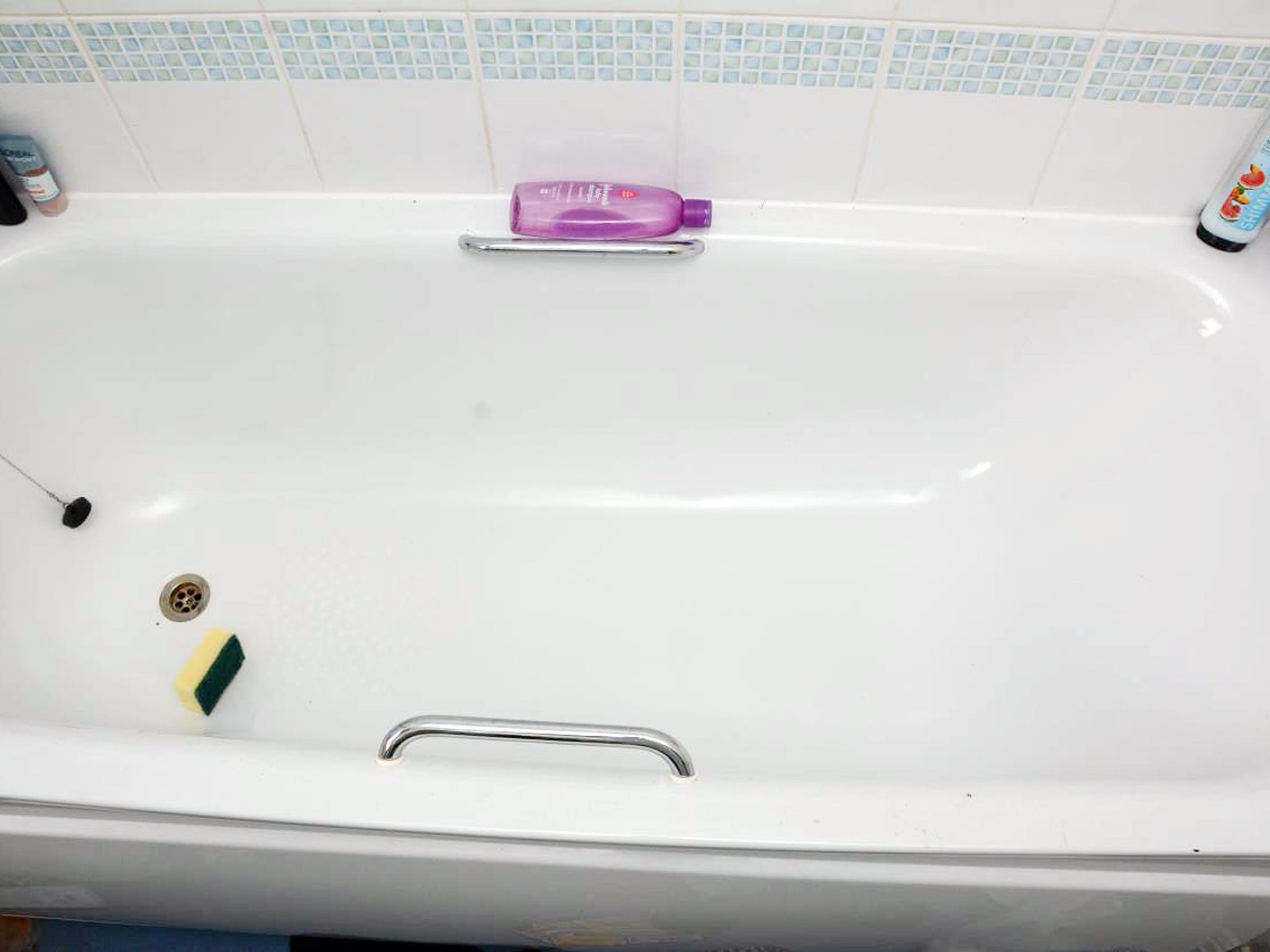 The bath - where Becky's body is said to have been dismembered - is clean and tidy