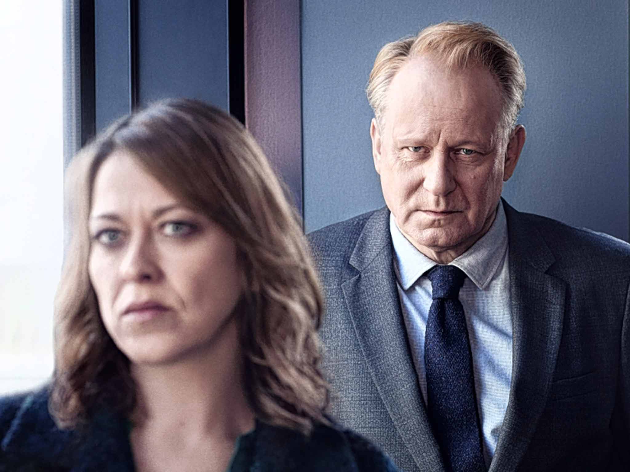 Scandichic: Nicola Walker as 'Stevie' and Stellan Skarsgård as John River in 'River'