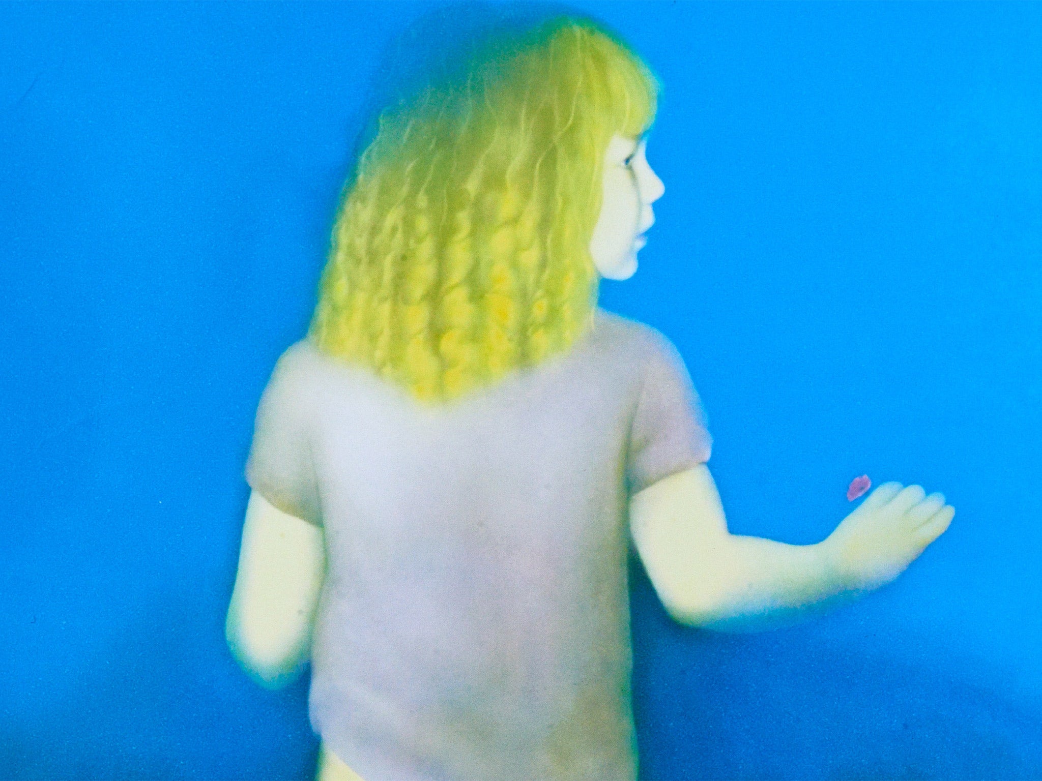 A painting by Graham Ovenden. We have cropped out the lower portion of the image