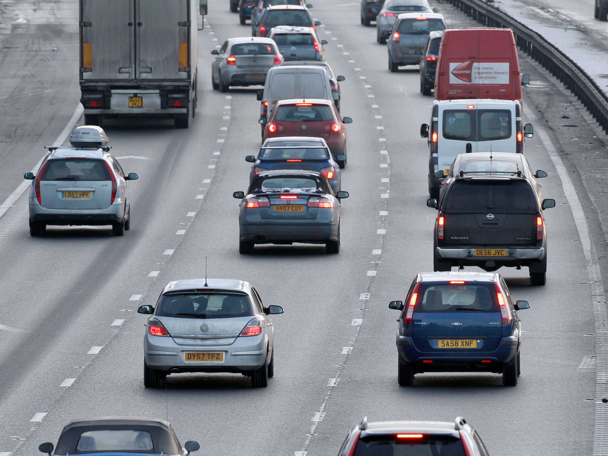 Up to 20 miles of tailbacks were reported on the M6