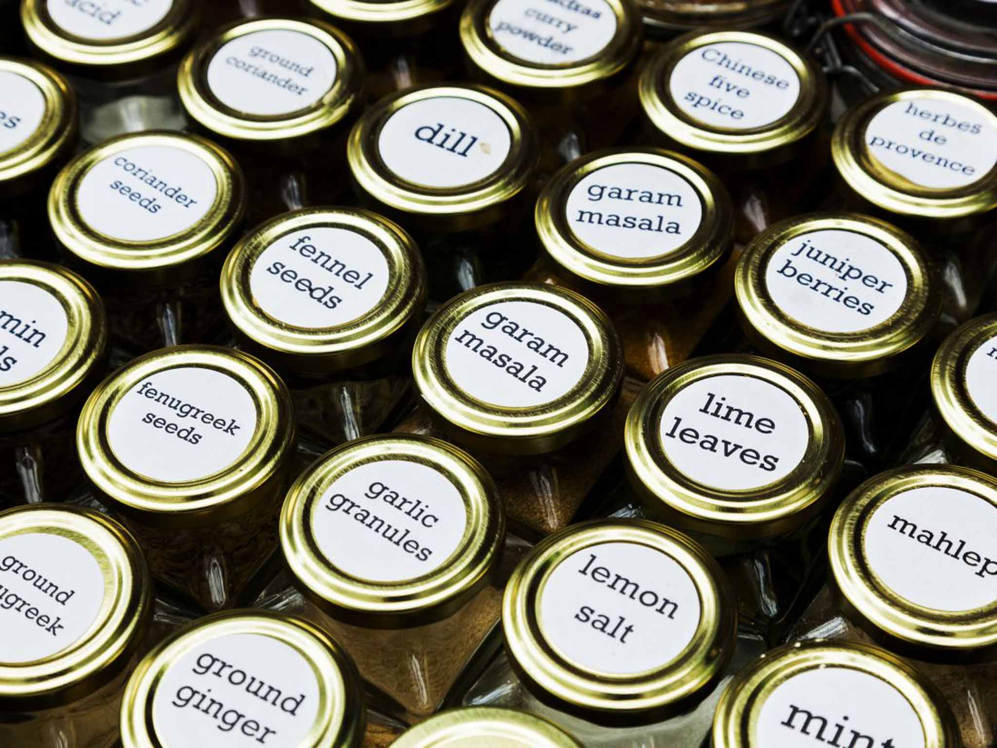 Debora has more than 100 herbs and spices