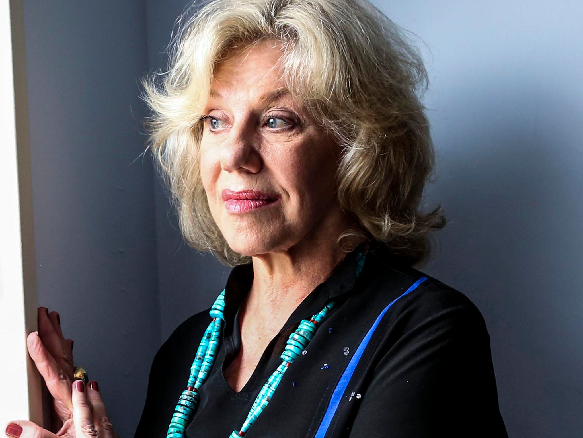 Erica Jong, author of Fear of Flying, at her home in New York