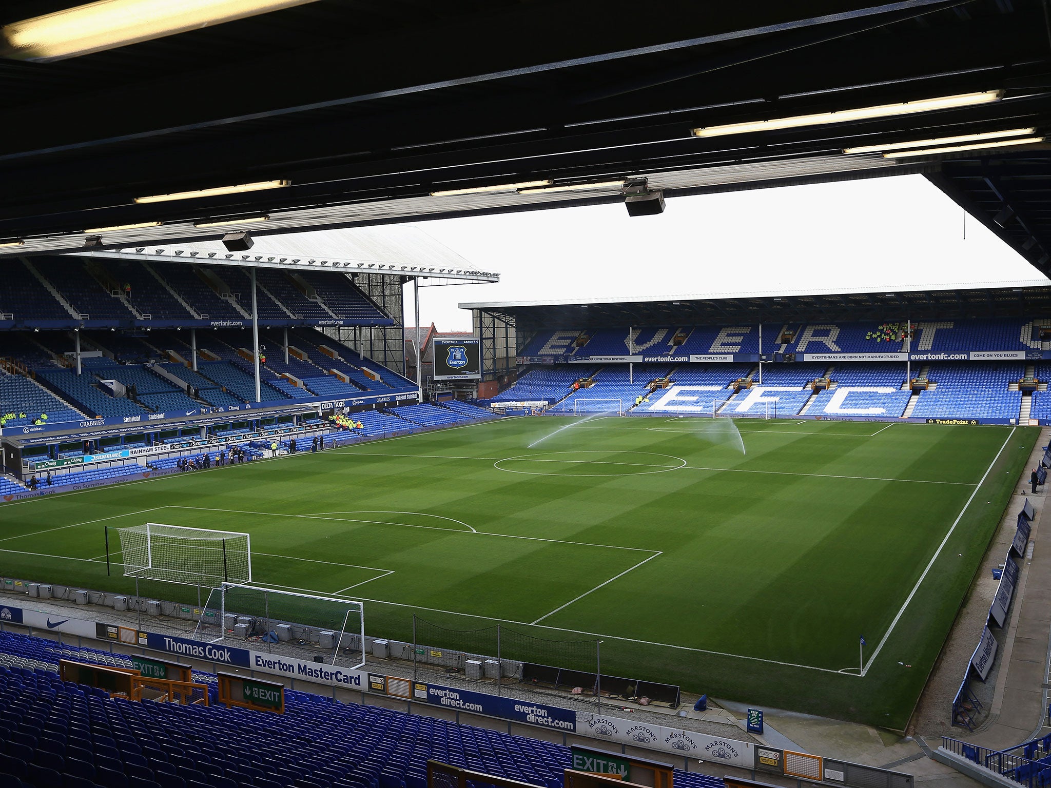 A view of Everton's Goodison Park