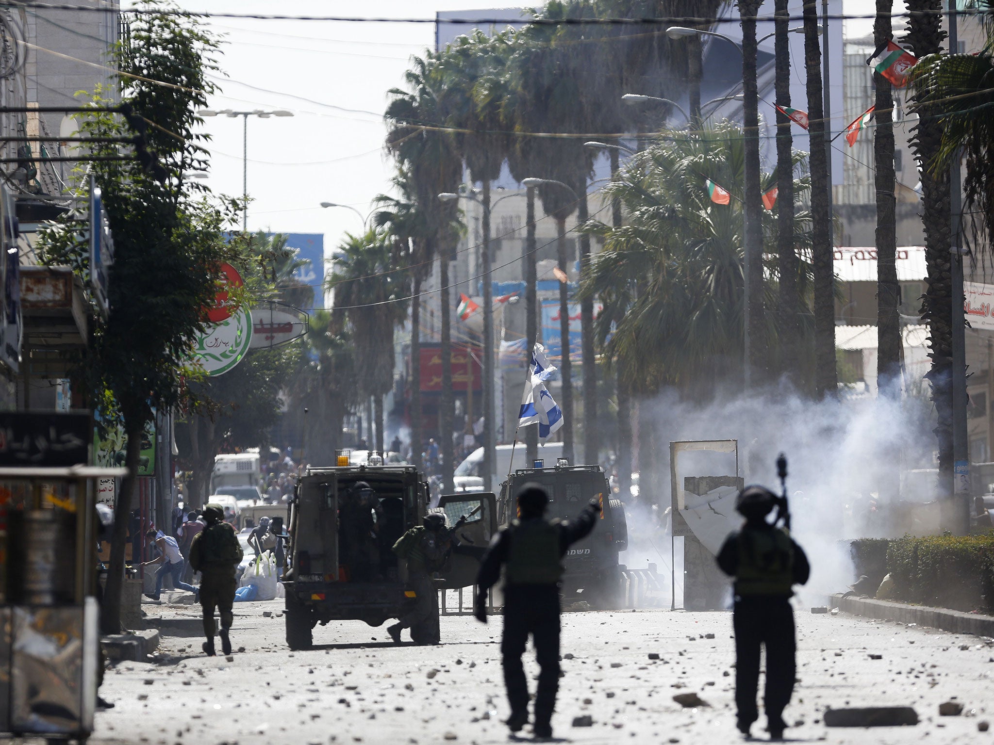 The stabbing happened near Hebron, where clashes have raged for weeks