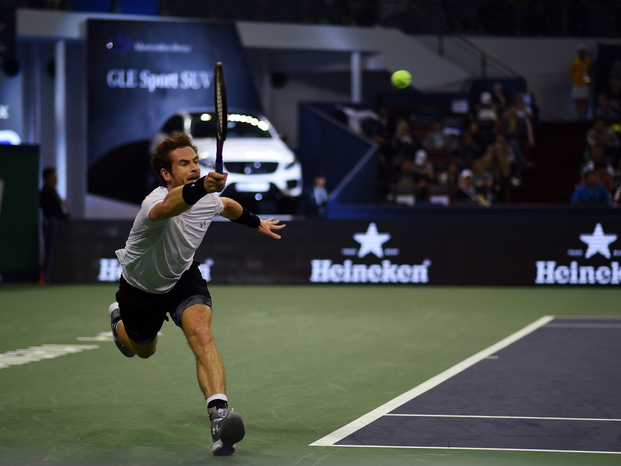 Andy Murray in action