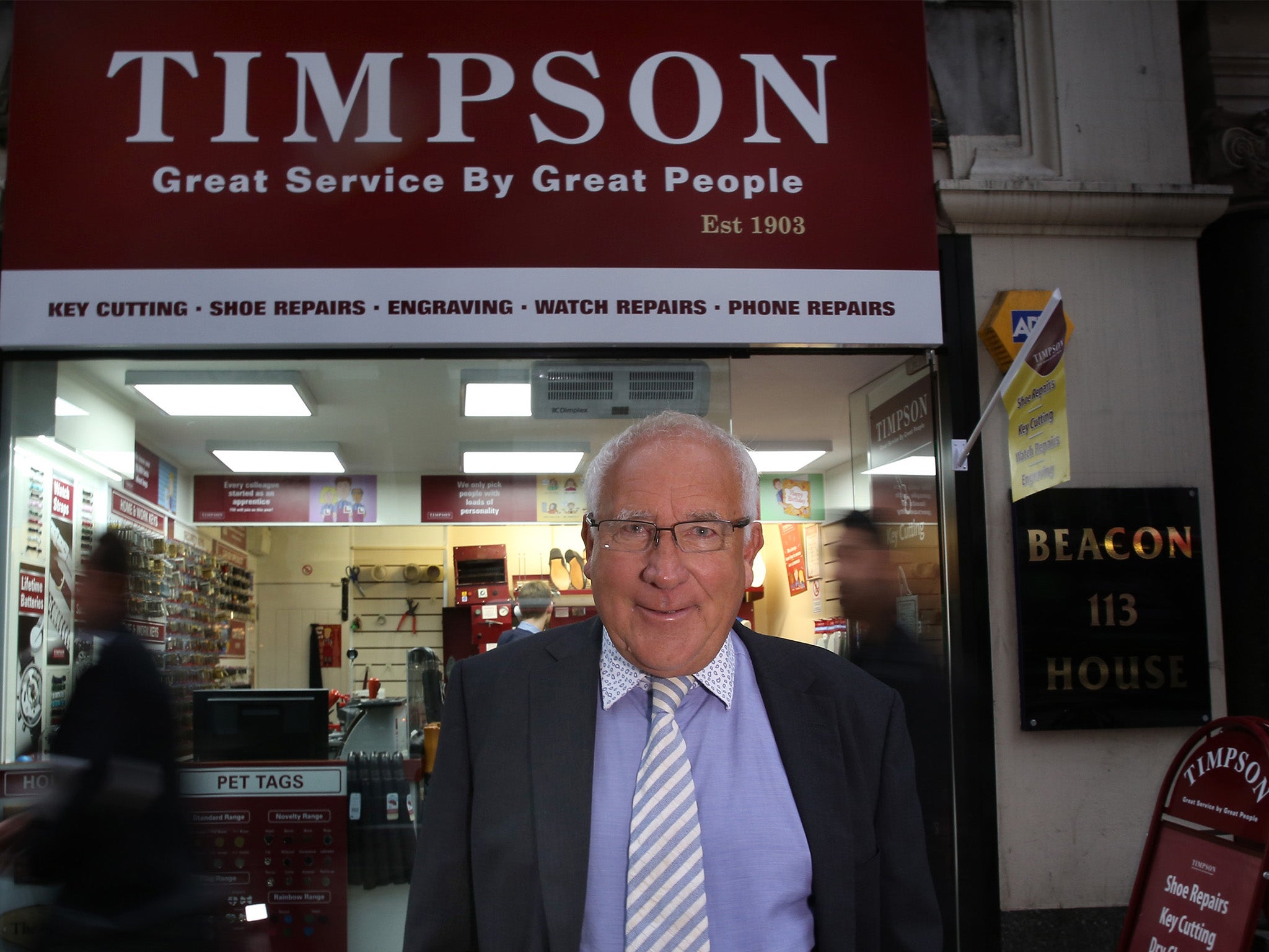 John Timpson, Chairman of Timpson shoe repairers