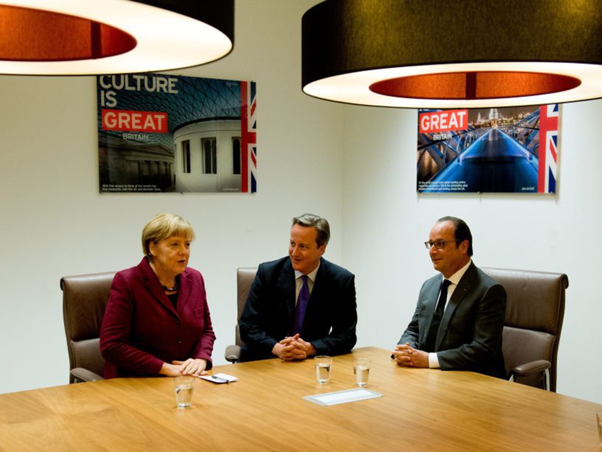 David Cameron might find comfort in his good relations with Angela Merkel but François Hollande is a different matter