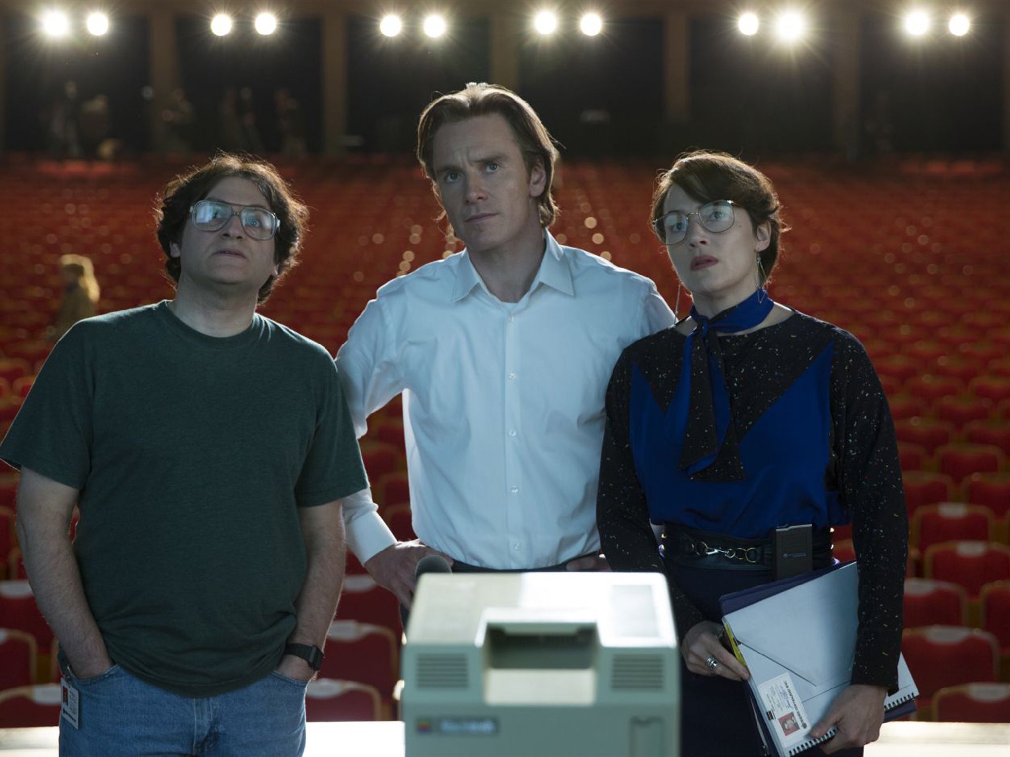 Michael Stuhlbarg, Michael Fassbender, Kate Winslet in Steve Jobs