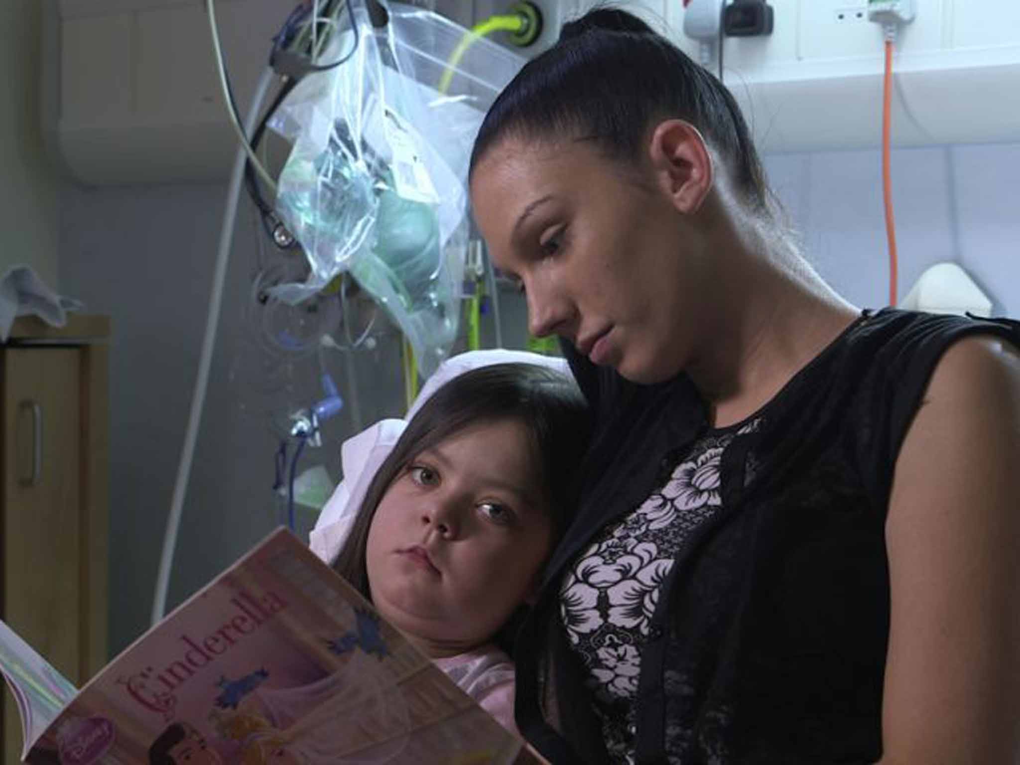 Ella, six, pictured with her mother Alice, had to wait six months for a heart transplant