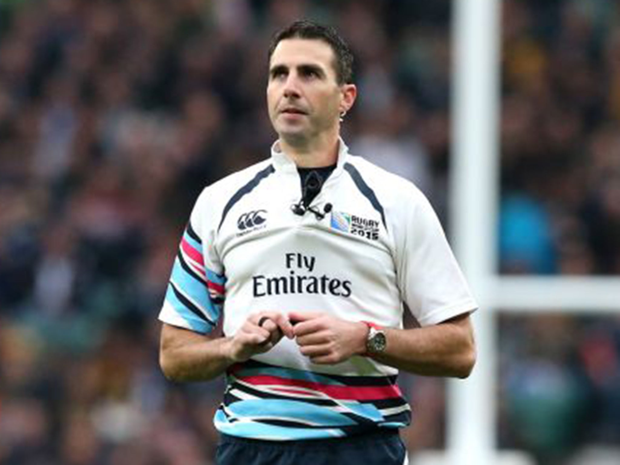 Craig Joubert was quick to exit the Twickenham pitch after his late penalty decision cost Scotland dear