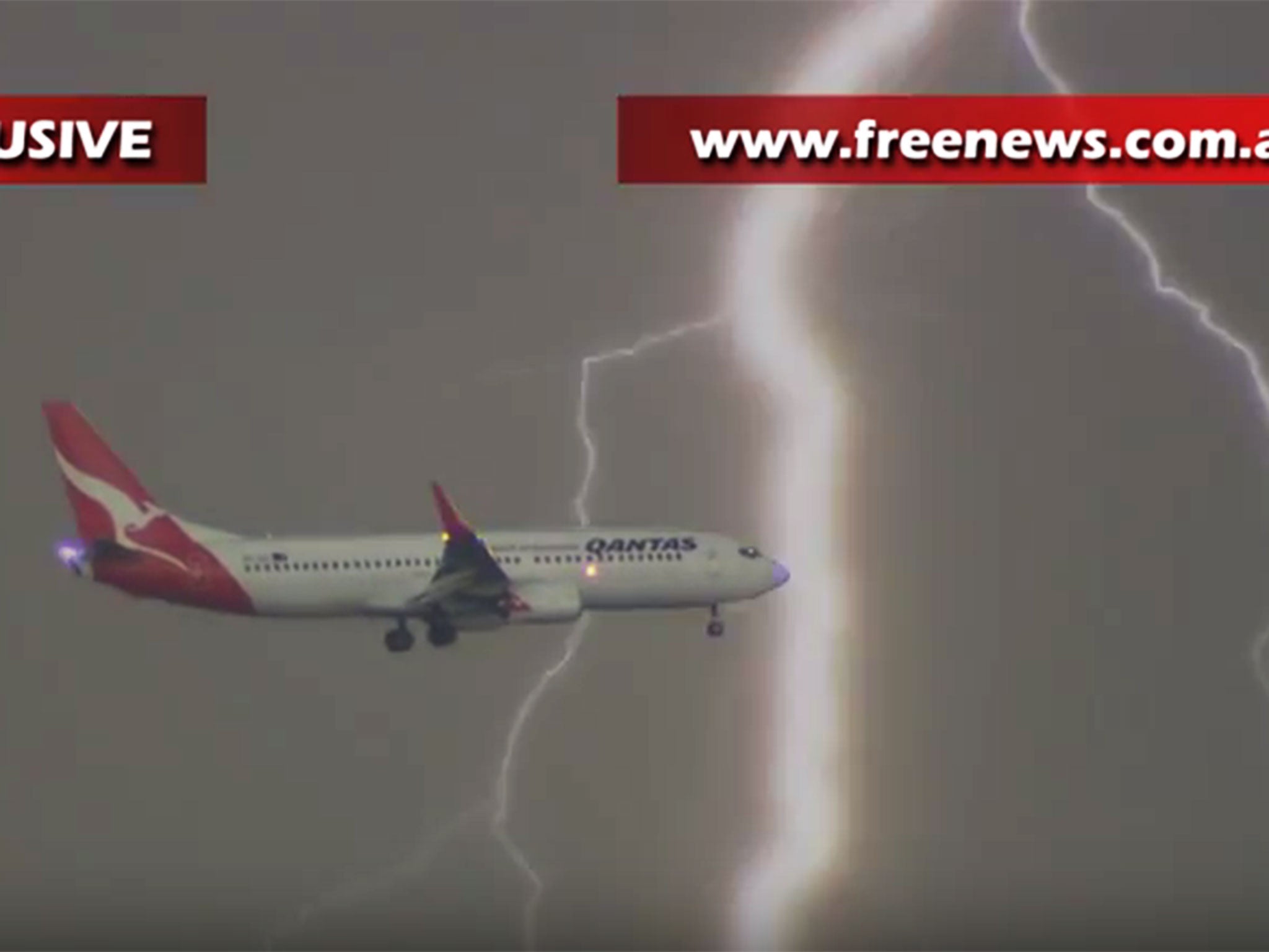 The dramatic footage captured by a storm chaser