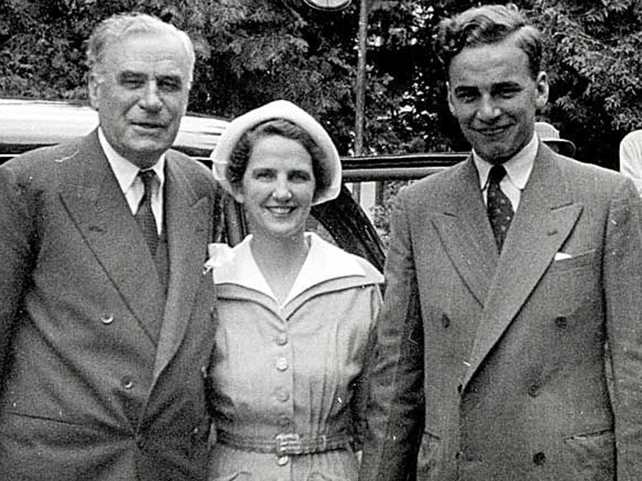 Australian media baron Keith Murdoch, with his wife Elizabeth and son Rupert, who was to follow in his footsteps, pictured around 1950