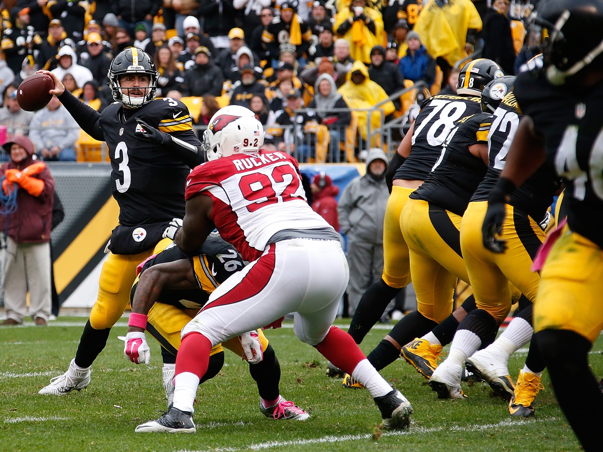 Third-string Landry Jones led the Steelers to a comeback win