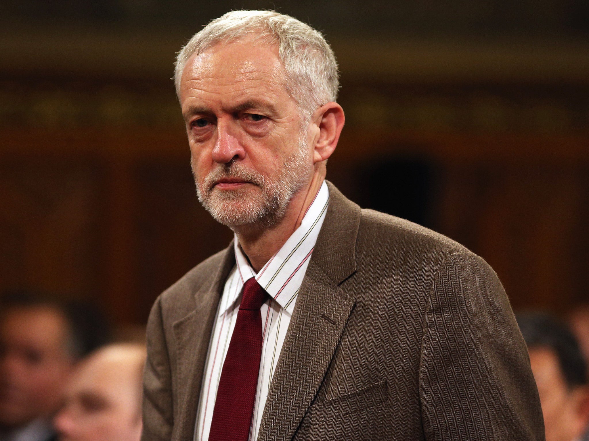 Jeremy Corbyn at the Royal Gallery on Tuesday for the state visit of China's President