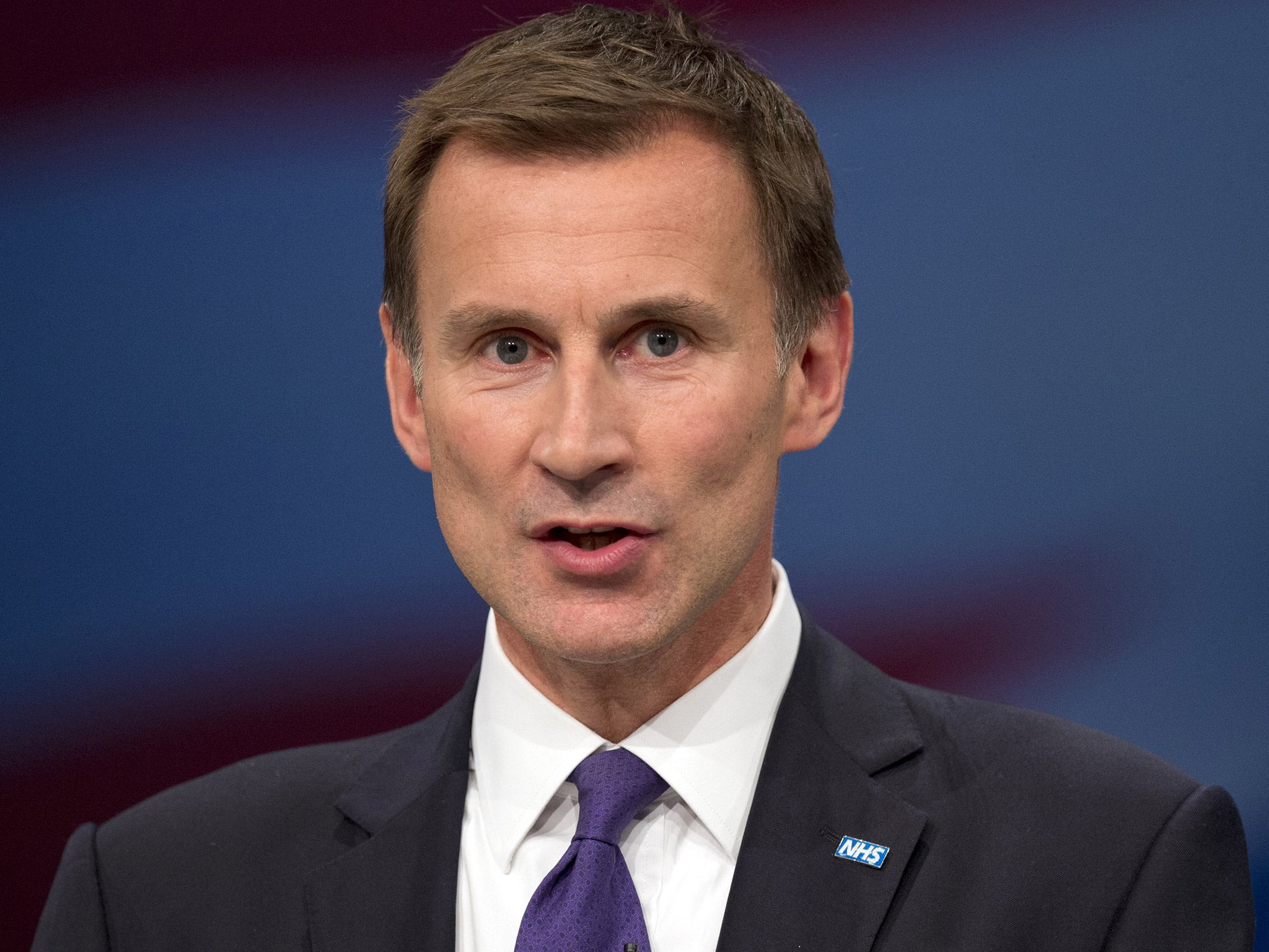 The Health Secretary, Jeremy Hunt