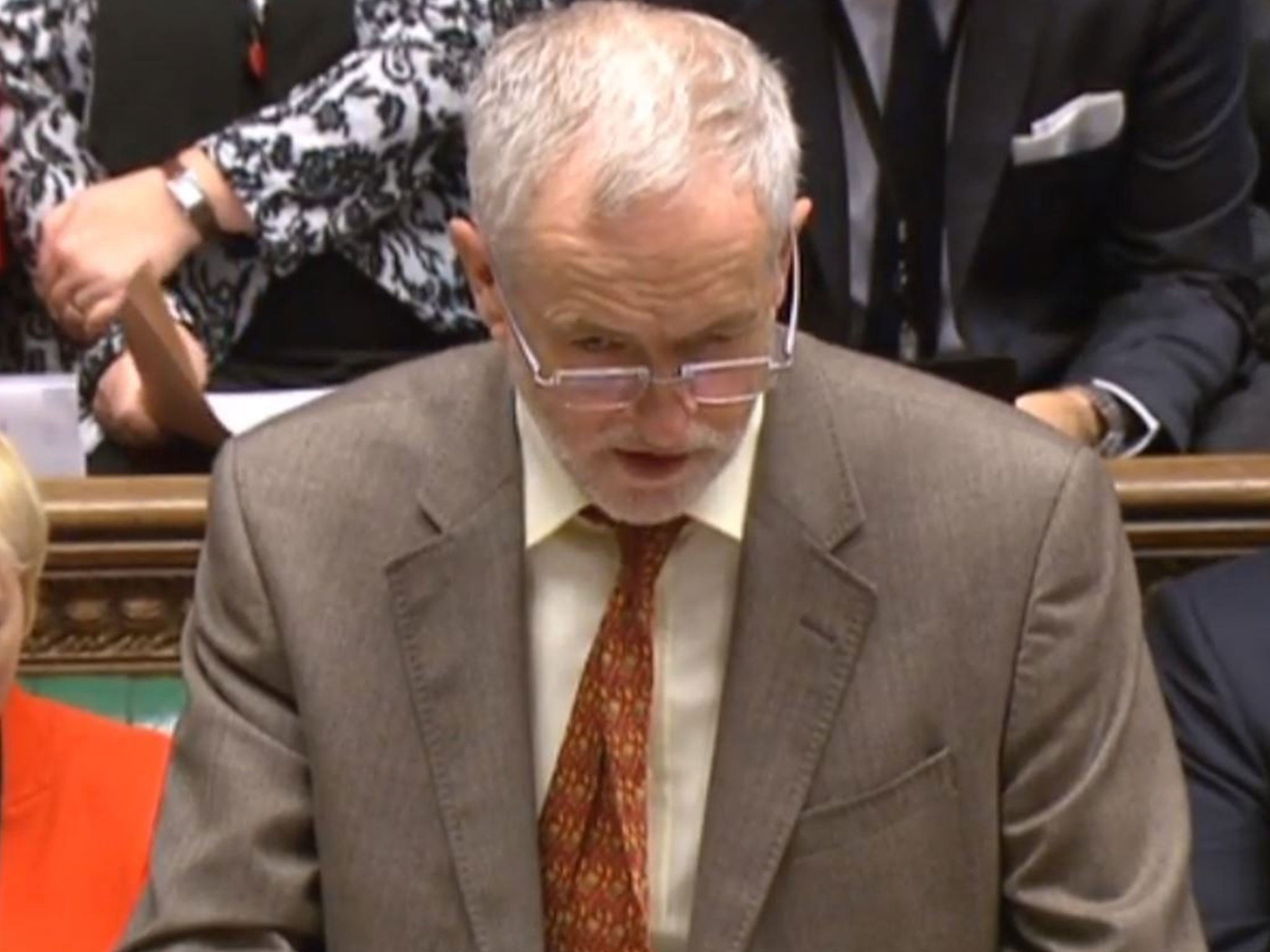 Jeremy Corbyn at PMQs