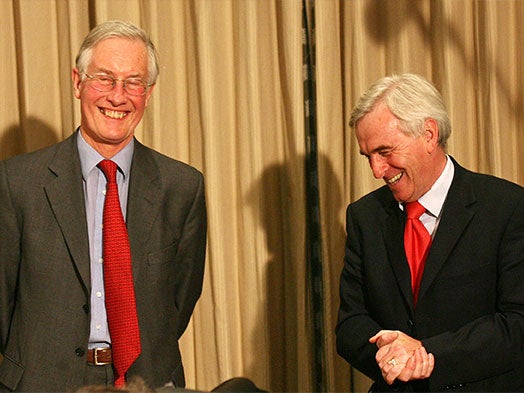 Michael Meacher with John McDonnell