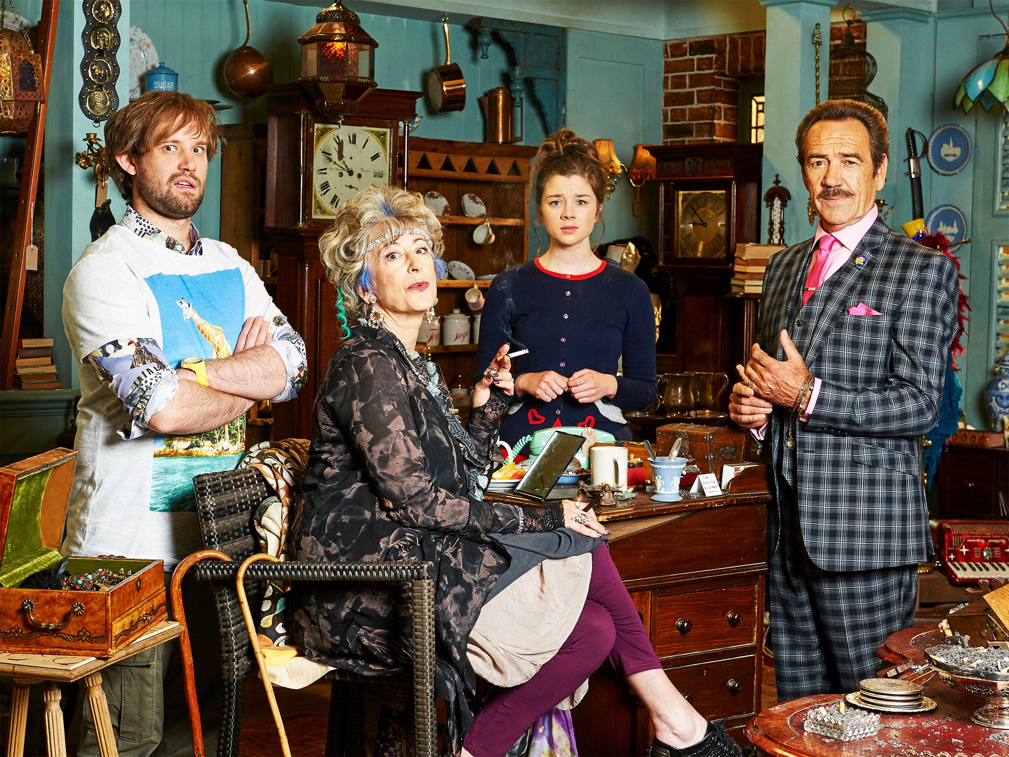 Surreal: Naz Osmanoglu, Maureen Lipman, Claudia Jessie and Robert Lindsay in ‘Bull’