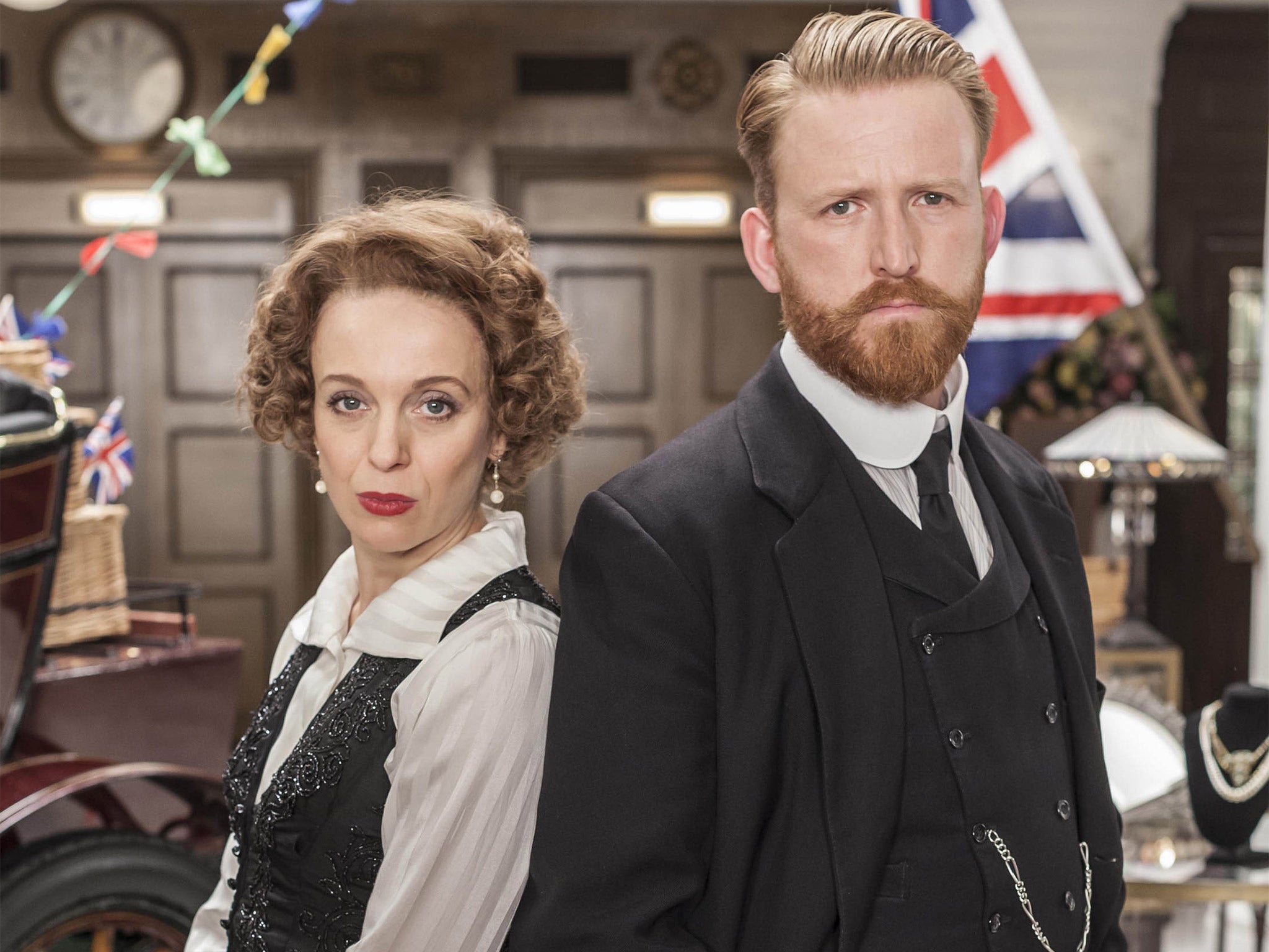 Abbington in ‘Mr Selfridge’ with Tom Goodman-Hill