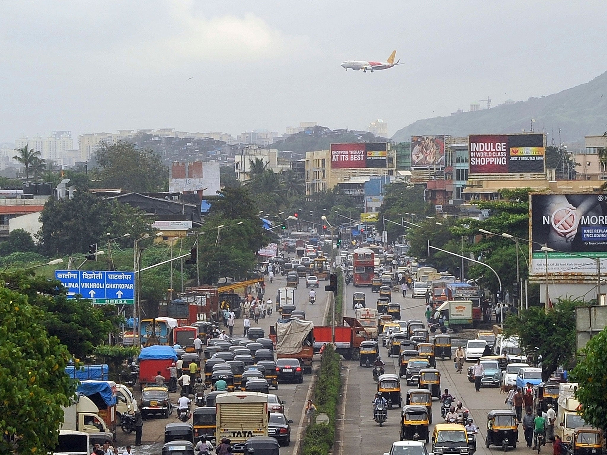 The incident happened at a Toyota showroom in a district in India's entertainment capital Mumbai