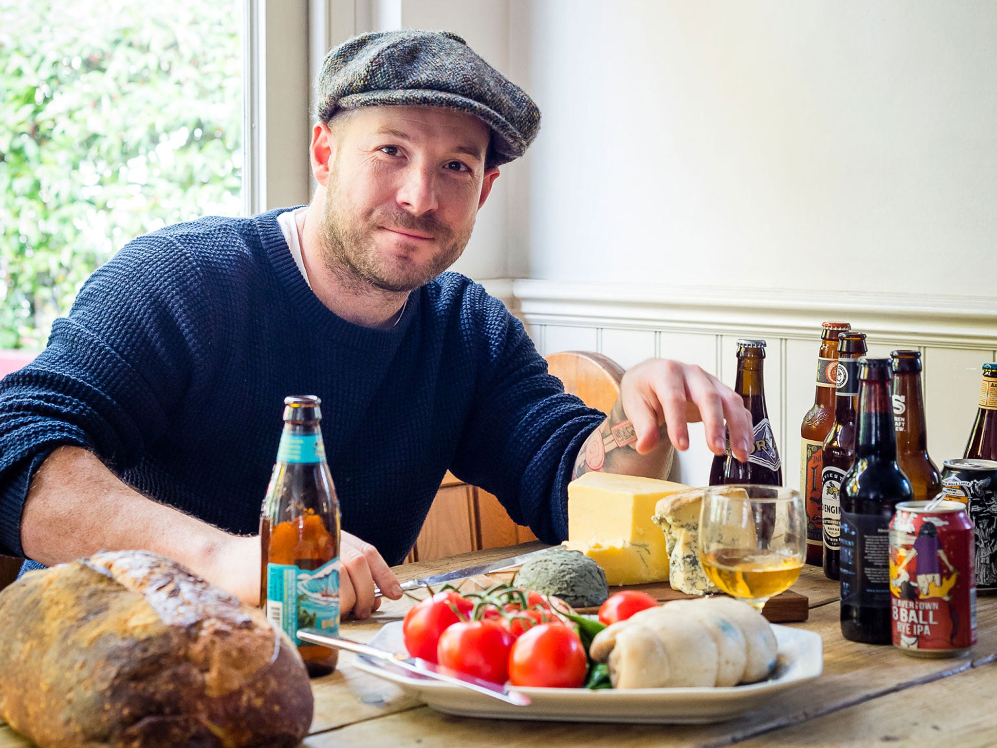 Neil Rankin with the ingredients for a Porter and scotch bonnet chilli con carne