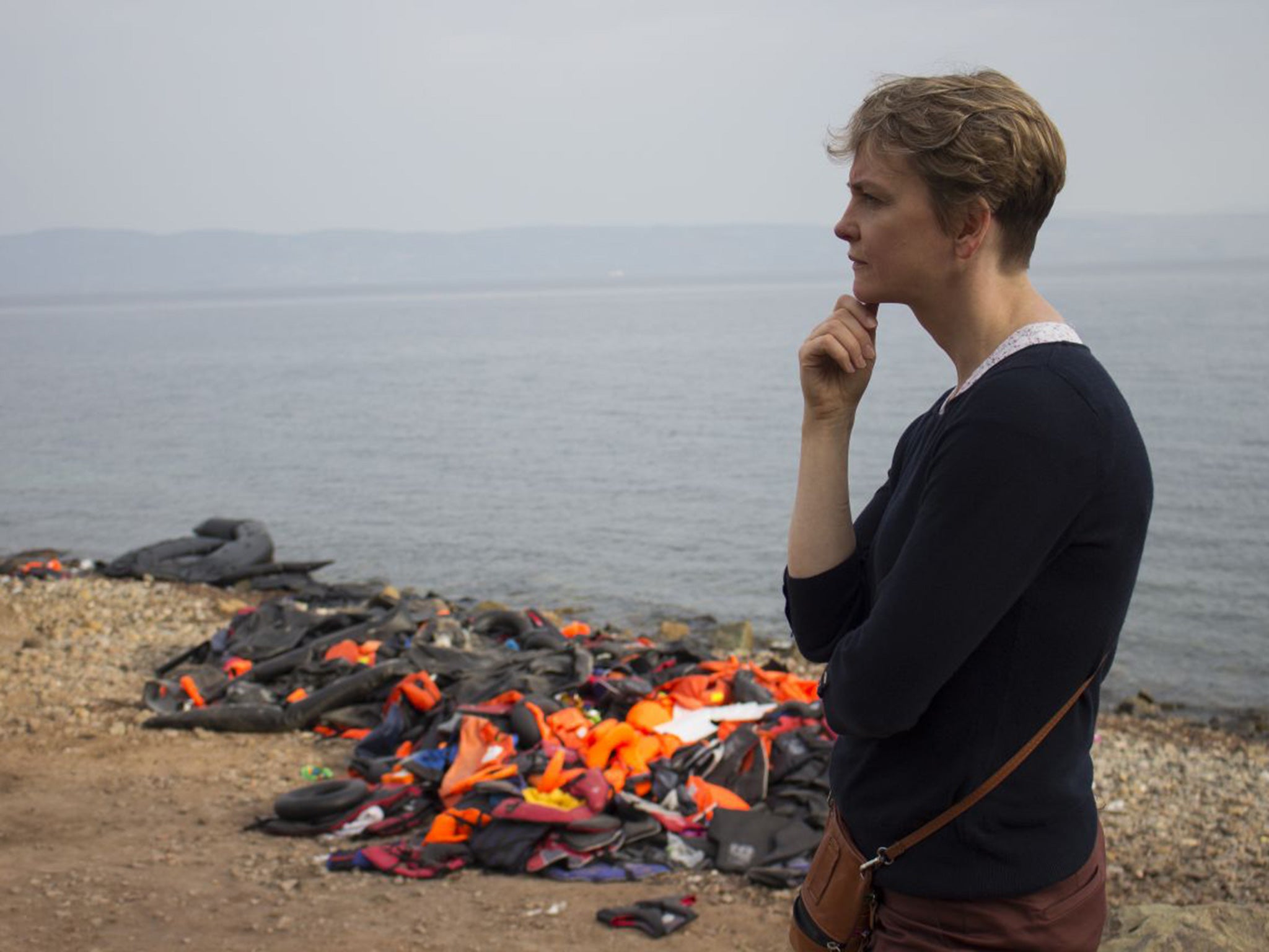 ‘We are failing these people’: Yvette Cooper visited Lesbos to see the scale of the refugee crisis for herself