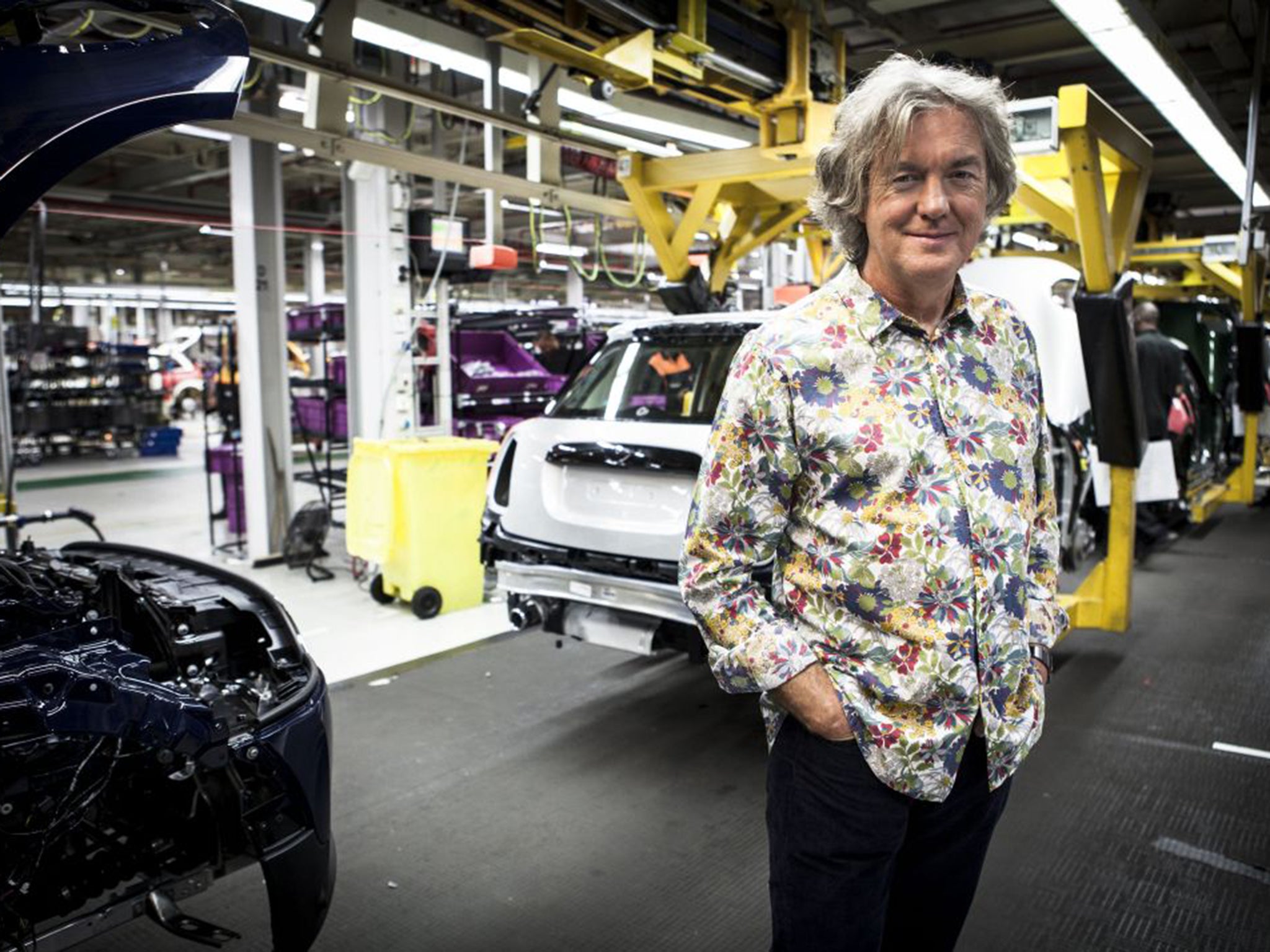 James May on his show Building Cars Live from Cowley