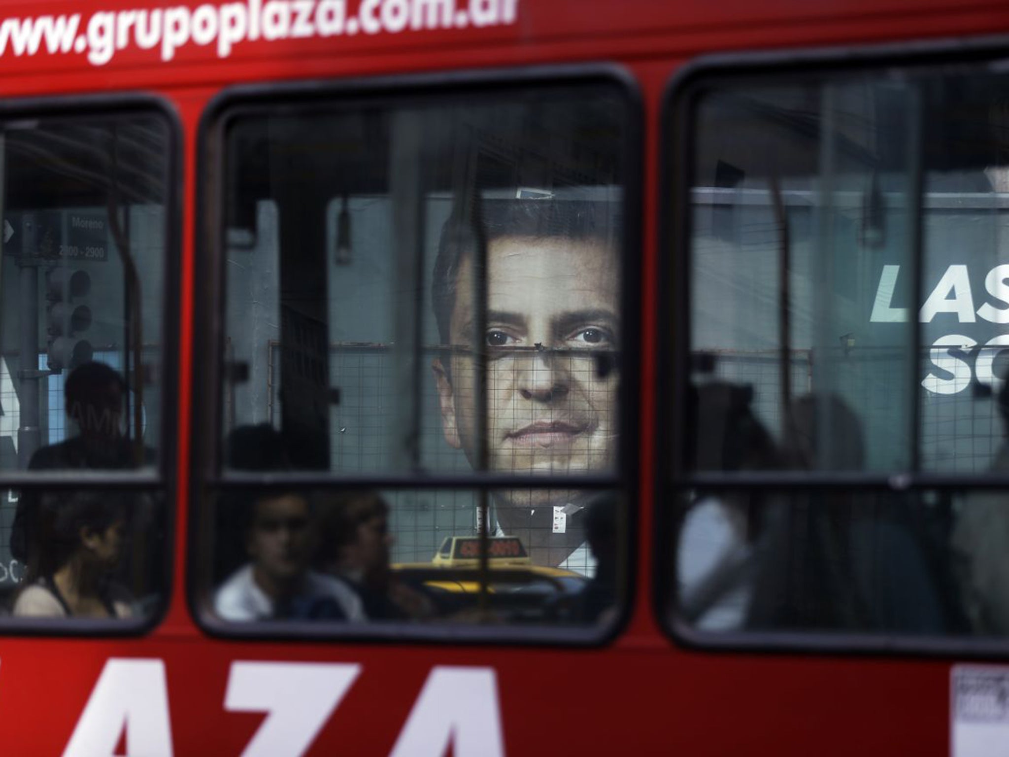 A Buenos Aires poster of presidential candidate Sergio Massa