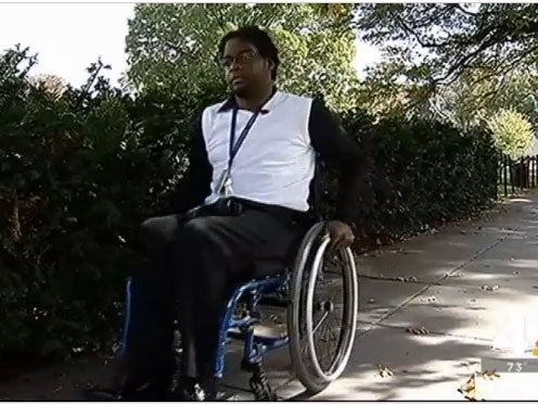 D'arcee Neal was returning from giving a speech on accessible transportation for disabled people