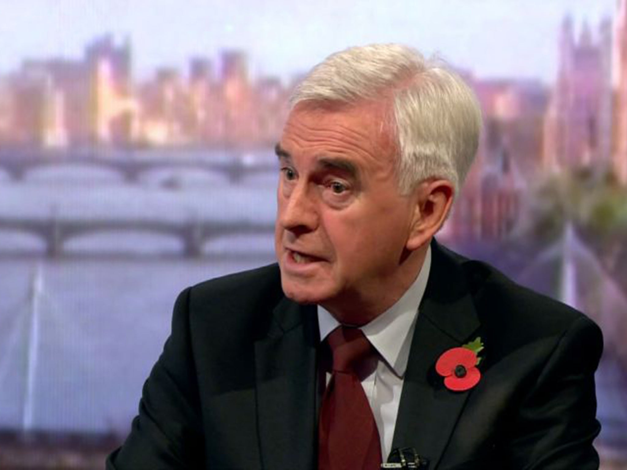 John McDonnell admitted his U-turn over his initial support for the Government’s fiscal charter was “embarrassing”