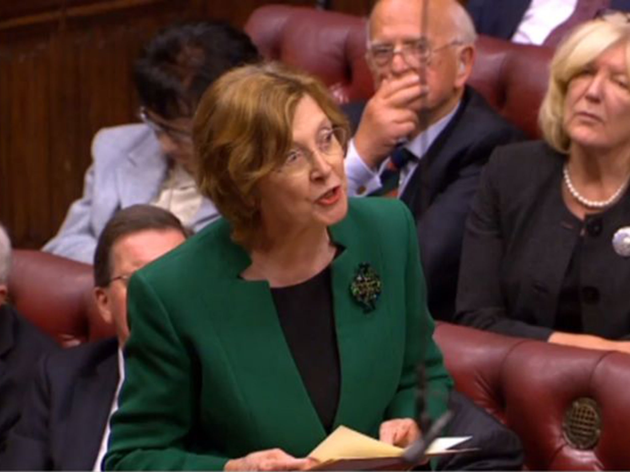 Baroness Hollis was heard out in rapt silence as she tore apart George Osborne’s plans to take away the tax credits of the low paid