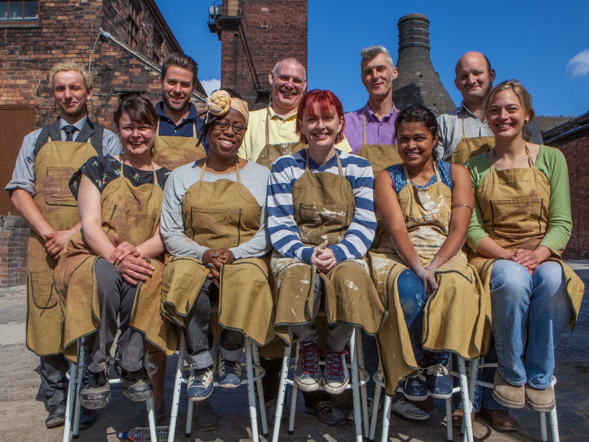 Matthew, Joanna, James, Sandra, Nigel, Jane, Jim, Tom, Rekha, Sally-Jo will compete in The Great Pottery Throw Down