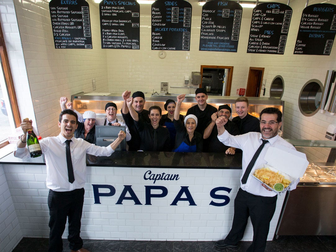 Papa’s Fish and Chips in Willerby, East Yorkshire