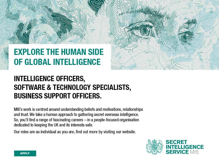 &#13;
A recent MI6 ad for the campaign&#13;