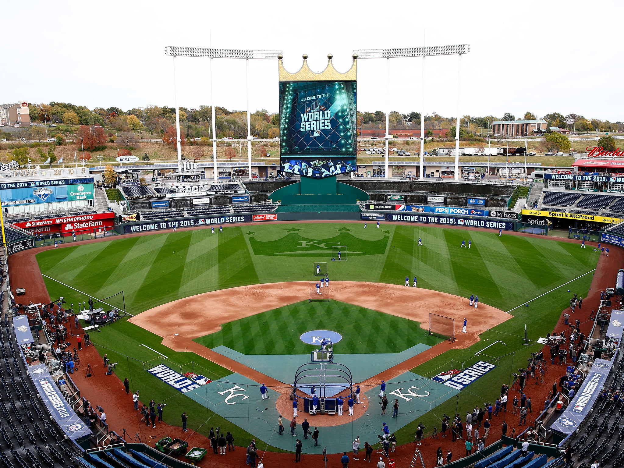 A view of Kansas City Royal's Kauffman Stadium