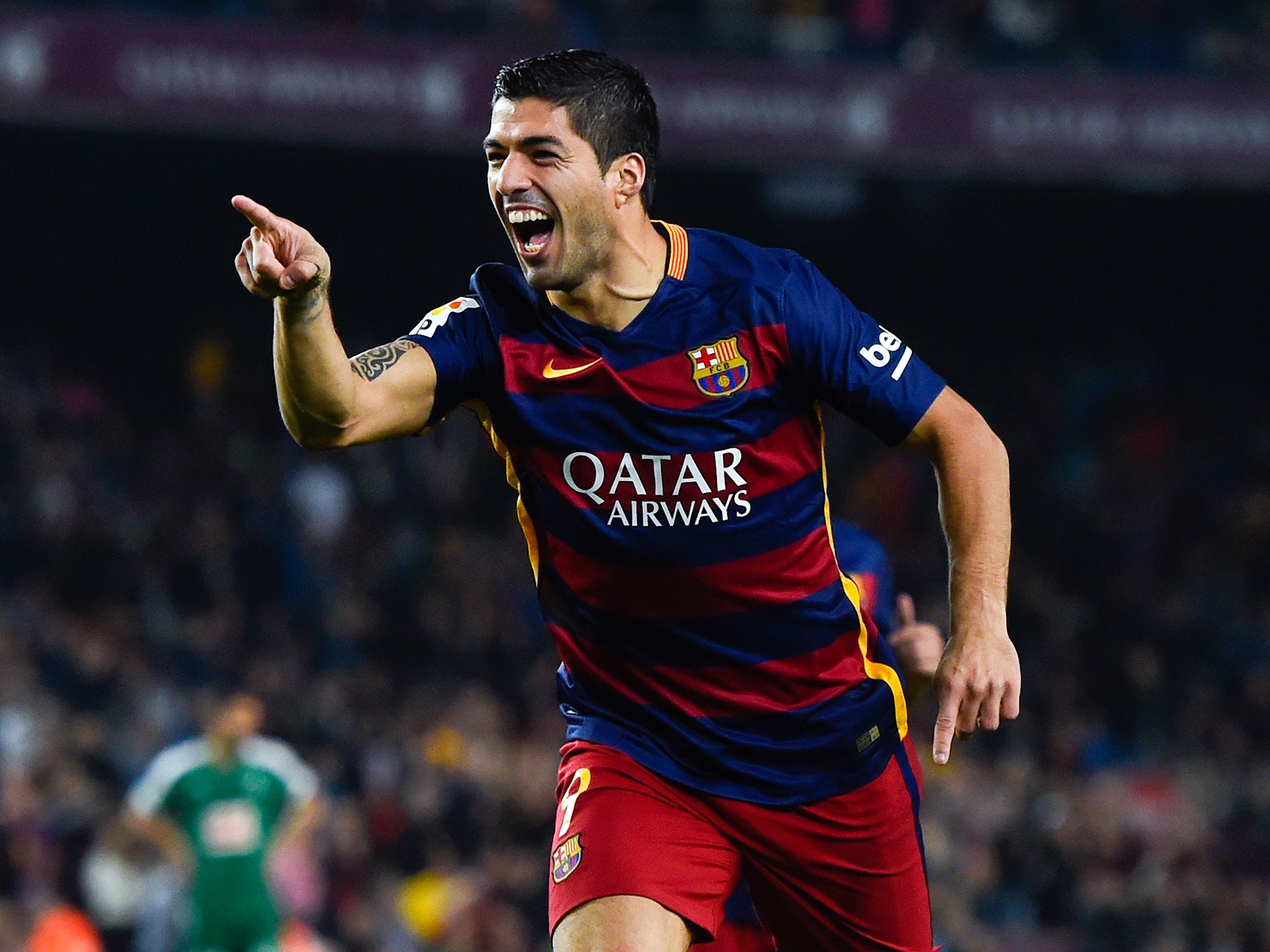 Barcelona forward Luis Suarez