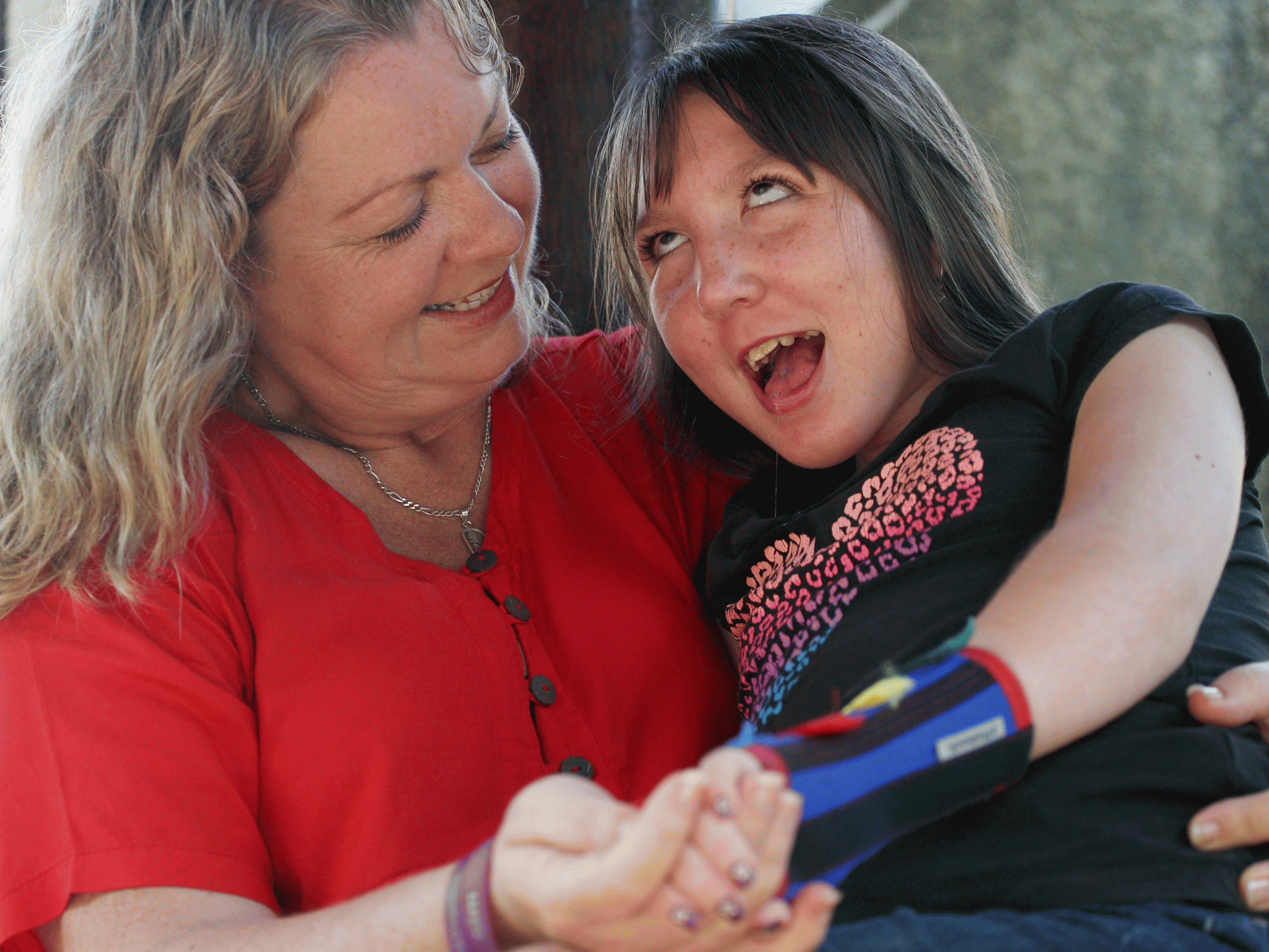 Charley Hooper and her mother, Jen, at their home in New Zealand