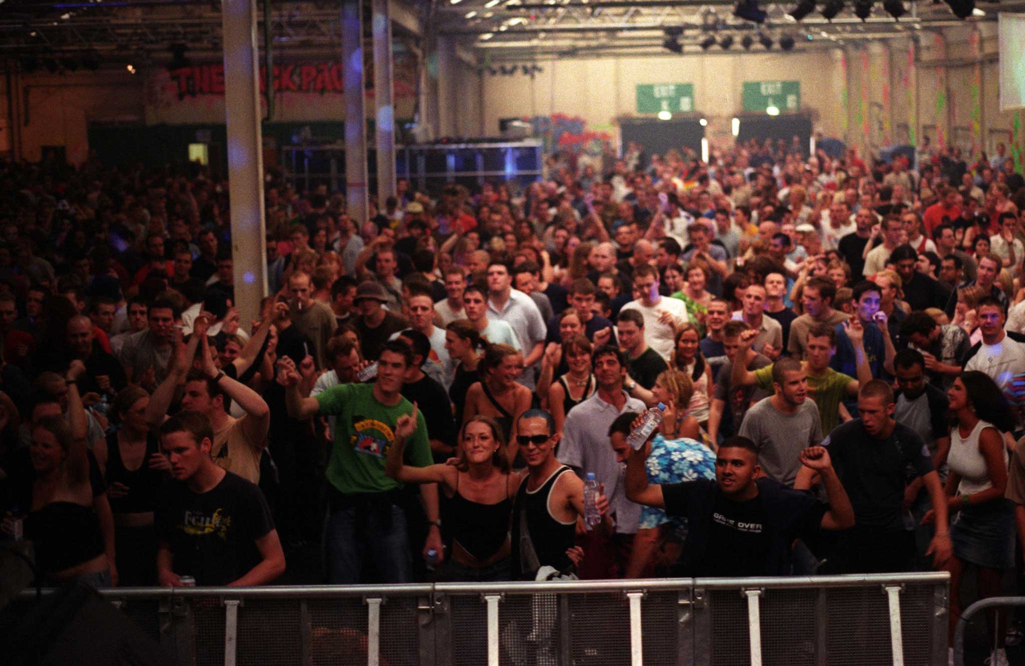 Clubbers at a Warehouse Party in Manchester